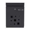 Zenewood Galvanized Steel Wall Mount Modern Design Mailbox - WLD18G