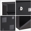 Zenewood Galvanized Steel Wall Mount Modern Design Mailbox - WLD18G