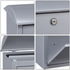 Zenewood Galvanized Steel Wall Mount Mailbox - W1806