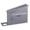 Zenewood Galvanized Steel Wall Mount Mailbox with Plant Holder- WPM02G