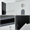 Zenewood Galvanized Steel Wall Mount Mini Mailbox - W1852