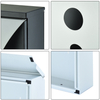 Zenewood Galvanized Steel Wall Mount Modern Design Mailbox - W1840
