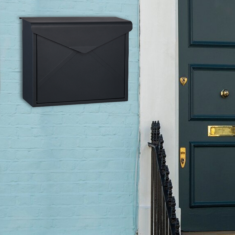 black metal letterbox