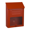 Zenewood Galvanized Steel Wall Mount Red Mailbox - WL002