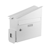 Zenewood Galvanized Steel Wall Mount Mailbox with Plant Holder- WPM02G