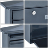 Zenewood Galvanized Steel Wall Mount Outdoor Mailbox - W1829