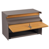 Zenewood Wooden Grain Galvanized Steel Wall Mount Outdoor Mailbox - W1834