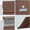 Zenewood Wall Mount Outdoor Wooden Printing Mailbox - W1509WT