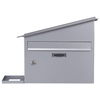 Zenewood Galvanized Steel Wall Mount Mailbox with Plant Holder- WPM02G